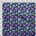 thumbnail image 4 of oneOone Cotton Cambric Purplish Blue Fabric Floral Sewing Craft Projects Fabric Prints By Yard 56 Inch Wide, 4 of 4