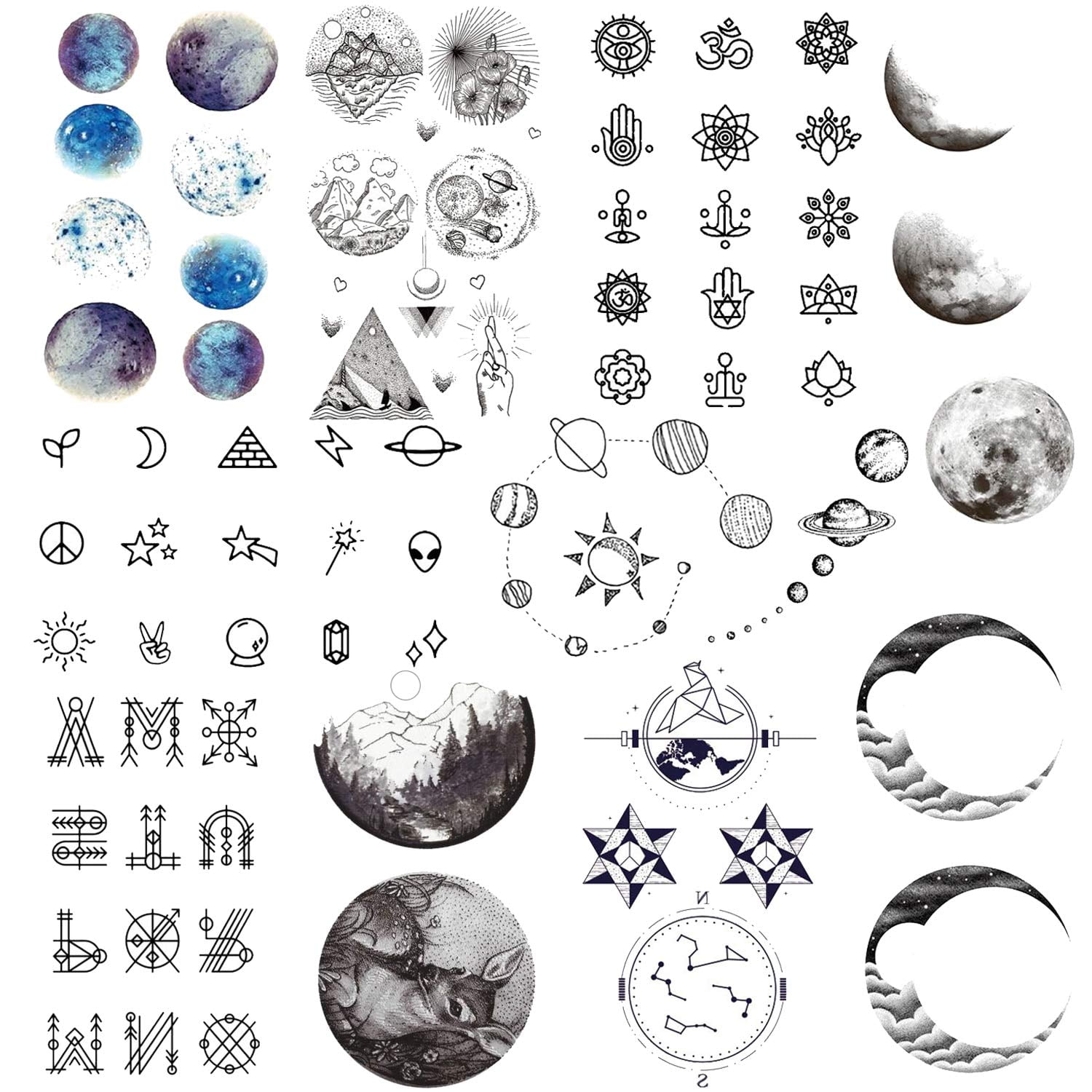78pcs Lot Temporary Tattoos For Girls Women Adults Waterproof Temporary Tattoo Fake Tattoos Body Art Sticker Hand Neck Wrist Cover Up Set Cartoon Universe Star Moon Rocket Space Planets Walmart Com 78pcs Lot Temporary Tattoos For Girls Women Adults Waterproof Temporary Tattoo Fake Tattoos Body Art Sticker Hand Neck Wrist Cover Up Set Cartoon Universe Star Moon Rocket Space Planets Walmart Com