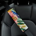 thumbnail image 5 of WYYP Flower Leaves Bird Car Seat Belt Cover Safety Seatbelt Protector Soft Comfort Car Seat Belt Pads Cover Ideal for Car Interior Accessories 2Pcs, 5 of 6