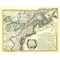 thumbnail image 3 of Overton 14x12 Black Modern Framed Museum Art Print Titled - English Colonies in North America - Overton 1756, 3 of 5
