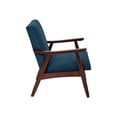 thumbnail image 3 of Worksmart Davis - Chaise - Accoudoirs - Tissu - Bleu, klein Azur, 3 of 4