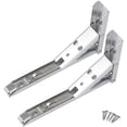 thumbnail image 1 of Soportes para estantes de Acero inoxidable NikouMX 2 piezas estante plegable montado en la pared, 1 of 8