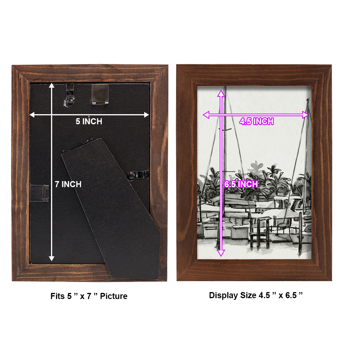 Neutral Tropics II - Framed Print w/glass - Chestnut