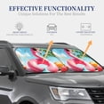 thumbnail image 4 of Zufioo Tropical Flamingo Pool Float Print Folding Car Windshield Sun Visor, Anti-ultraviolet Sun Visor, Suitable for Trucks, Vans Car Accessories-Medium, 4 of 6
