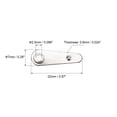 thumbnail image 2 of Botón de giro de marco Uxcell 7/8" forma de indicador con tornillos para colgar imágenes tono metálico plateado 20 paquetes, 2 of 3