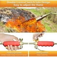 thumbnail image 4 of Propane Torch Weed Burner Kit, Dual Switch Ignition, 1,800,000 BTU, 3500°F Flame, 2m Hose & Gloves, for Weeding, Snow Melting, Roofing, Paint Removal (Nozzle Diameter: 1.2in), 4 of 7
