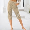 thumbnail image 4 of WILLBEST Pantalones Casuales para Mujer, de Moda, con Cintura Elástica, para Playa, de Verano, Cómodos y elegantes, para Salidas Diarias. Mediana, 4 of 4
