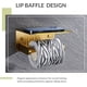thumbnail image 4 of Soporte de papel higiénico con estante para teléfono Oro pulido, organizador de rollos de pañuelos contemporáneo de acero inoxidable SUS 304, almacenamiento para teléfono, 4 of 5