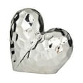 thumbnail image 2 of Studio 350 Porcelain Ceramic Dimensional Angled Origami Inspired Heart Sculpture - Gold, Black, Silver, White Silver, 2 of 5