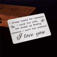thumbnail image 4 of Complemento de notas de amor para billetera de acero, tarjetas grabadas para maridos, mini notas de amor, regalos de cumpleaños para hombres, regalos únicos de tarjetas de aniversario de acero, para n, 4 of 6
