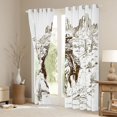thumbnail image 3 of Castle Fairy Boys Girls Western Cowboys Blackout Curtains Set of 2 (52x84 Each),Botanical Plants Desert Cactus Window Curtains,Southwestern Vintage Aesthetic Curtains and Drapes Room Decor, 3 of 6