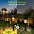 thumbnail image 7 of sruoe Solar Garden Lights, 4 PC Solar Lights Outdoor Decor, Solar Stake Lights, Solar Landscape Lights, Solar Lawn Ornaments, Flower Outdoor Lights for Yard Holiday Party Decoration, 7 of 7