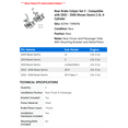 thumbnail image 2 of Rear Brake Caliper Set 2 - Compatible with 2002 - 2006 Nissan Sentra 2.5L 4-Cylinder - Autopart Premium, 2 of 2