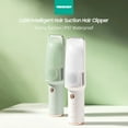 thumbnail image 2 of LUSN Intelligent Electric Hair Suction Hair Trimmer Wireless Hair Clipper R-Shaped Ceramic Cutter Head/10000r/m Strong Suction/IPX7 Waterproof/With Positioning Comb Hair Clipper for Kids Adults, 2 of 8
