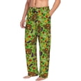 thumbnail image 6 of Naloa Carrot Eggplant Pajama Pants Men, PJ Bottoms, Sleep & Lounge Pants-Small, 6 of 6