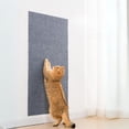 thumbnail image 5 of Extra-Large Cat Scratch Mat, Trimmable & Adhesive Cat Scratching Pad, Cat Wall Climbing Scratch Mat Furniture Couch Protection, 78.7"x15.8", 5 of 7