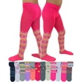 thumbnail image 5 of ToBeInStyle Girls Pack of 6 Classic Pull-On Assorted Warm Winter Tights, 5 of 7