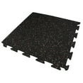 thumbnail image 6 of FlooringInc Eco-Lock Rubber Tile ¼" Thick, 24” x 24”, 8 tile pack, 29.36 Sq/Ft, Black, 6 of 6
