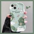 thumbnail image 3 of Ctue-funda de silicona suave para teléfono móvil, carcasa con diseño de dinosaurio ondulado para iPhone 15, 14, 11 Pro Max, 13, 12 Mini, XR, XS, X, 8, 7, 6, 6S Plus, SE 2020, 3 of 5