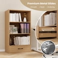 thumbnail image 6 of Costway 4-Tier Bookcase, 24'' x 15'' x 48'', Brown, 6 of 10