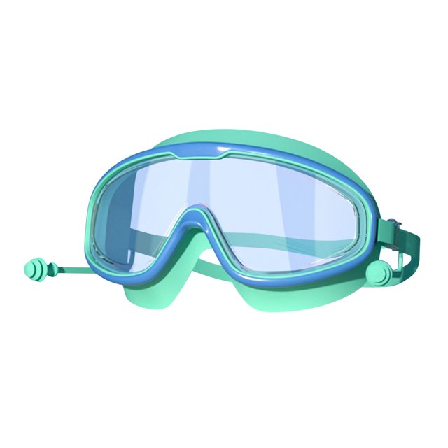Dvruxg Large Frame Swimming Goggles with HD Clear Lenses - Adjustable & Waterproof Swim Goggles for Children