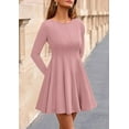 thumbnail image 3 of PRETTYGARDEN Fall Cocktail Dresses for Women Elegant Classy Wedding Guest Long Sleeve Homecoming Party A Line Mini Dress, 3 of 10