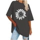 thumbnail image 1 of Camisetas de Manga Corta para las Mujeres Impreso Cuello Redondo Suelto Camiseta, Casual Cuatro Estaciones Blusa para el Hogar, 1 of 3