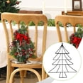 thumbnail image 1 of Soporte de Hierro para de Navidad, Decoración única para Colgar en La Pared, Ideal para Patios Y Exteriores, con Forma de , Decoración Artí Negro, 1 of 8
