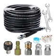 thumbnail image 1 of High Pressure Sewer Injector Kit M22-/4"Sewer Jetter Kit Dredging Hose 5800psi, 1 of 8