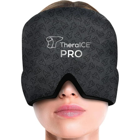 TheraICE Migraine Headache Relief Cap PRO, Cold Gel Therapy Head Wraps, Headache Ice Pack Device