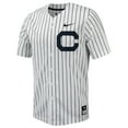 thumbnail image 2 of Men's Nike  White/Navy Cal Bears Pinstripe Replica Full-Button Baseball Jersey, 2 of 3