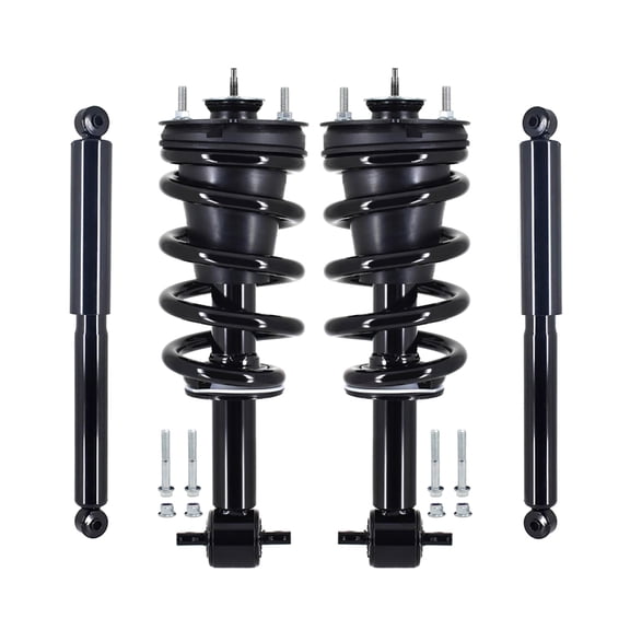 Set 4 Quick Complete Strut Shock For 2014-2018 Chevrolet Silverado 1500 4WD