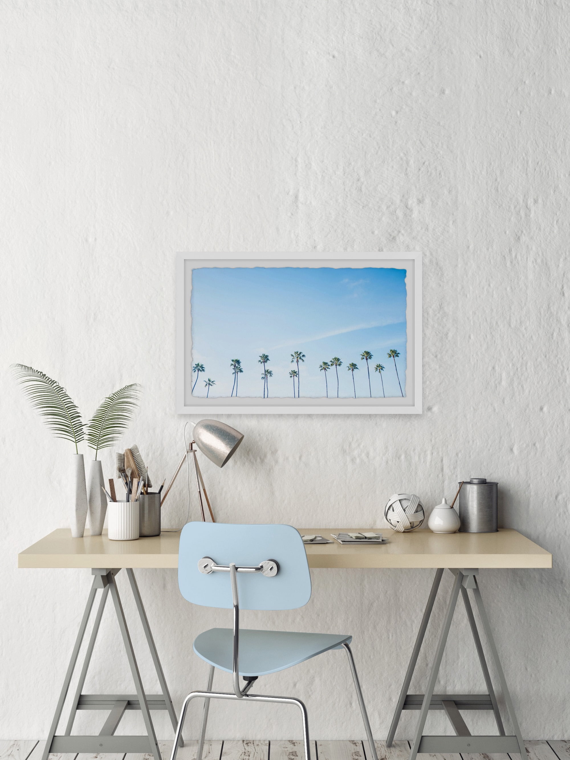 Marmont Hill Reaching for the Sky Framed Wall Art, 1.50" x 12.00"
