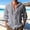 Grey, variant on Men Shirts Product Category MenS Linen Shirts Casual Button Down Shirts Long Sleeve Summer Beach Tops with Hood – Linen Button Up Shirt for Outdoor Everyday Wear