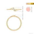 thumbnail image 4 of ANGARA Natural Diamond Two Stone Bypass Shank Ring in 14K Yellow Gold for Women (Size-1.9mm| Color-H| Clarity-SI2) | April Birthstone, Anniversary, Jewelry Gift for Women | Natural Diamond Ring, 4 of 9