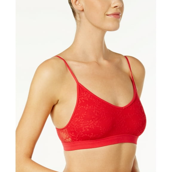 Calvin Klein Womens Bare Lace Bra;X-Small