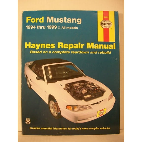 Pre-Owned Haynes Ford Mustang Automotive Repair Manual: 1994 Thru 2000 All Models (Paperback) 1563923939 9781563923937