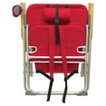Caribbean Joe 4 Position Folding Beach Chair 300lb Capacity Backpack