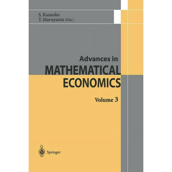 Advances in Mathematical Economics Advances in Mathematical Economics, Book 3, (Paperback)