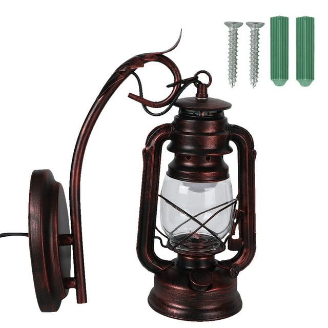 Aplique de pared antiguo, farol de pared vintage, aplique de pared, farol de pared para exteriores, características de vanguardia Jadeshay A