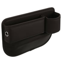 Car Seat Gap Filler Organizer Between Front Seat Car Organizer Auto  Storage Box PU Leather Console with Cup Holder Car Pocket for Passenger Seat Essentials