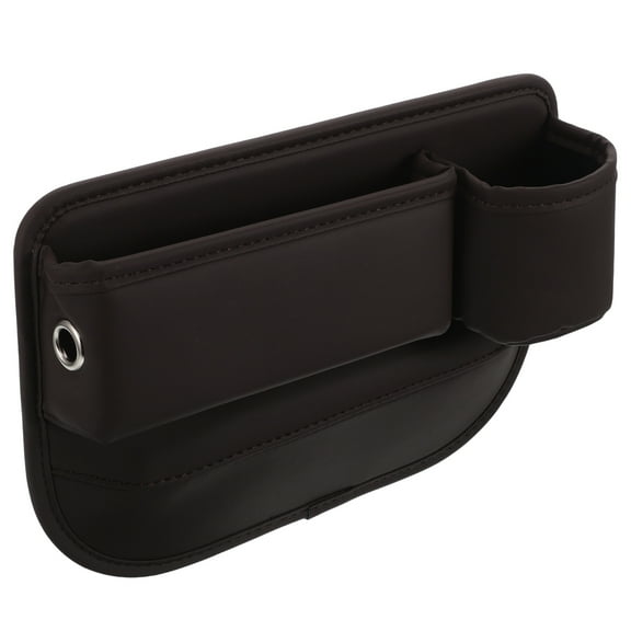 Car Seat Gap Filler Organizer Between Front Seat Car Organizer Auto  Storage Box PU Leather Console with Cup Holder Car Pocket for Passenger Seat Essentials