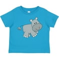 thumbnail image 3 of Inktastic Cute Smiling Baby Hippo Boys or Girls Toddler T-Shirt, 3 of 5