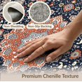 thumbnail image 6 of ODIKA Vintage Distressed Scroll Ornate Border Large Dining Table Burnt Pet Friendly & Kids Safe Bedside for Bedroom, Nursery, RV, 6 of 7
