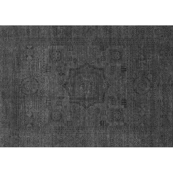 Ahgly Company Indoor Rectangle Abstract Gray Modern Area Rugs, 2' x 3'