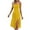 Yellow, variant on Busydd Summer Dresses for Women 2026 Trendy Polka Dot Spaghetti Straps Sundress Casual Round Neck Sleeveless Midi Dresses for Women Beach Vacation Slit Womens Dresses S