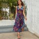 thumbnail image 5 of Vestido De Noche De Lujo Sin Mangas Para Mujer, Paisley Print Vestido De Fiesta, 5 of 5