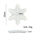 thumbnail image 3 of 4pcs Snowboard Stomp Pad, 3D Snowflake Snowboarding Stomp Pads, PVC Material （White+Gold+Pink+Lake Blue）, 3 of 5