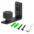 thumbnail image 1 of Qucyy Adjustable Black Floor Guide Bottom Guide For Sliding Wood Door Wall/Door, 1 of 5