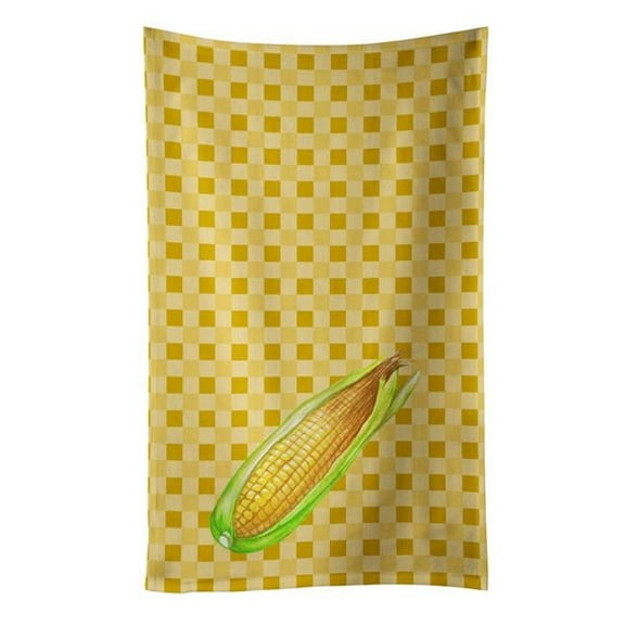 Corn on Basketweave Kitchen Towel